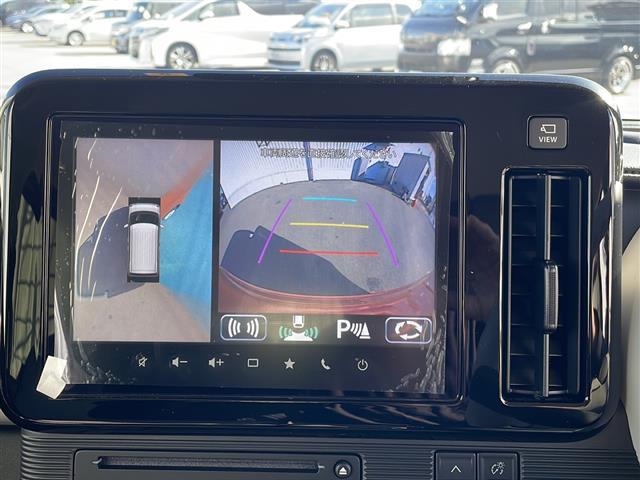 ワゴンＲスマイル ハイブリッドＸ　禁煙　純正９型ナビ　全方位カメラ　両側パワースライドドア　ＨＵＤ　レーンキープアシスト　レーダークルーズコントロール　プリクラッシュ　ＬＥＤヘッドライト　オートライト（4枚目）
