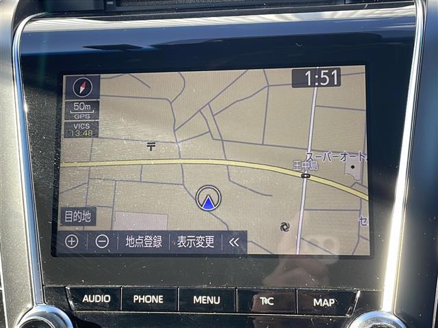 クラウンハイブリッド ＲＳアドバンス　禁煙　純正ナビ　バックカメラ　前方ドラレコ　ＥＴＣ２．０　デジタルインナーミラー　ＢＳＭ　ＨＵＤ　ステアヒーター　シートヒーター　パワーシート　メモリーシート　ＡＣＣ　ＰＣＳ　ＬＥＤオートライト（3枚目）