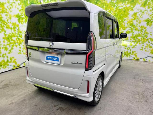 Ｎ－ＢＯＸカスタム Ｌ・ターボ　保証書／純正　８インチ　ＳＤナビ／フリップダウンモニター　純正　１１．５インチ／ホンダセンシング／両側電動スライドドア／シートヒーター／車線逸脱防止支援システム／シート　ハーフレザー　ターボ　禁煙車（3枚目）