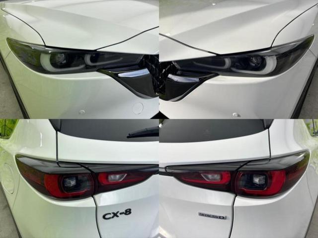 CX-8 XDスポーツアピアランス 新品タイヤ/保証書/ディスプレイオーディオ/衝突安全装置/シートヒーター/全方位モニター/車線逸脱防止支援システム/電動バックドア/ヘッドランプ LED/ETC/EBD付ABS/横滑り防止装置 記録簿(63枚目)
