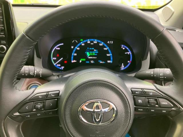 ヤリスクロス ハイブリッドＺ　保証書／ディスプレイオーディオ＋ナビ８インチ／衝突安全装置／シートヒーター／パノラミックビューモニター／車線逸脱防止支援システム／シート　ハーフレザー／ドライブレコーダー　社外　衝突被害軽減システム（14枚目）