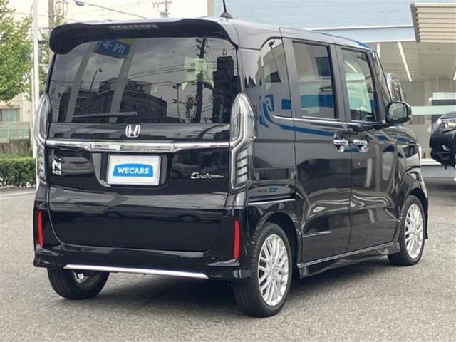 Ｎ－ＢＯＸカスタム ＥＸ・ターボ　新品タイヤ／保証書／純正　８インチ　ＳＤナビ／ホンダセンシング／両側電動スライドドア／シートヒーター　前席／車線逸脱防止支援システム／シート　ハーフレザー／ヘッドランプ　ＬＥＤ／ＵＳＢジャック　ＥＴＣ（3枚目）