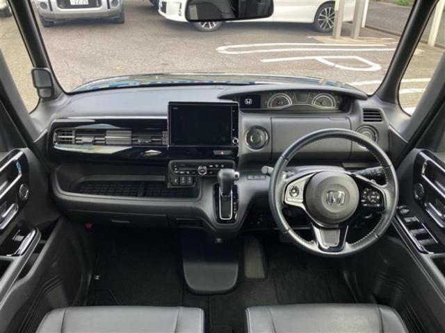 Ｎ－ＢＯＸカスタム ＥＸ・ターボ　新品タイヤ／保証書／純正　８インチ　ＳＤナビ／ホンダセンシング／両側電動スライドドア／シートヒーター　前席／車線逸脱防止支援システム／シート　ハーフレザー／ヘッドランプ　ＬＥＤ／ＵＳＢジャック　ＥＴＣ（4枚目）