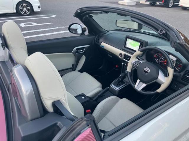 コペン ２０ｔｈアニバーサリーエディション　新品タイヤ／保証書／社外　ＳＤナビ／シートヒーター／シート　合皮／ヘッドランプ　ＬＥＤ／Ｂｌｕｅｔｏｏｔｈ接続／ＥＴＣ／ＥＢＤ付ＡＢＳ／横滑り防止装置／フルセグＴＶ／ターボ／禁煙車　ＬＥＤヘッドランプ（9枚目）