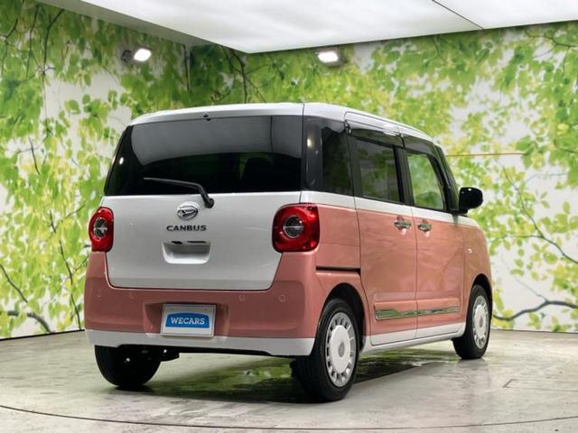 ムーヴキャンバス ストライプスＧ　新品タイヤ／保証書／純正　ＳＤナビ／スマートアシスト（トヨタ・ダイハツ）／両側電動スライドドア／シートヒーター　前席／パノラマモニター／車線逸脱防止支援システム　衝突被害軽減システム　全周囲カメラ（3枚目）