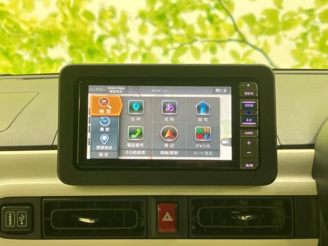 ムーヴキャンバス ストライプスＧ　新品タイヤ／保証書／純正　ＳＤナビ／スマートアシスト（トヨタ・ダイハツ）／両側電動スライドドア／シートヒーター　前席／パノラマモニター／車線逸脱防止支援システム　衝突被害軽減システム　全周囲カメラ（9枚目）