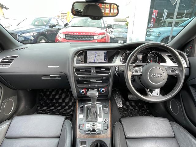 Ａ５カブリオレ ２．０ＴＦＳＩクワトロ　黒革　電動幌　ナビ　バックカメラ　ＴＶ　ＥＴＣ　シートヒーター　禁煙車　ウッドパネル　ＢＳＭ　１８インチ純正アルミホイール（19枚目）