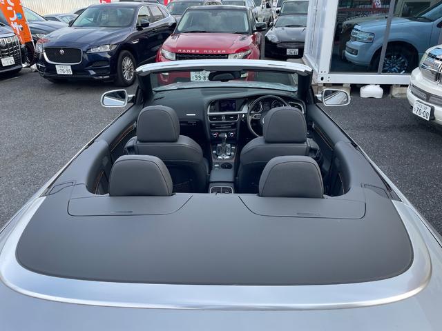 Ａ５カブリオレ ２．０ＴＦＳＩクワトロ　黒革　電動幌　ナビ　バックカメラ　ＴＶ　ＥＴＣ　シートヒーター　禁煙車　ウッドパネル　ＢＳＭ　１８インチ純正アルミホイール（53枚目）