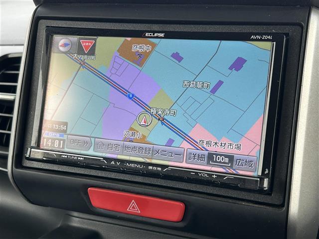 N-BOXカスタム G ターボSSパッケージ 社外SDナビ フルセグTV Bluetooth バックカメラ ETC 両側パワースライドドア パドルシフト クルーズコントロール シティブレーキアクティブシステム オートライト プッシュスタート(4枚目)