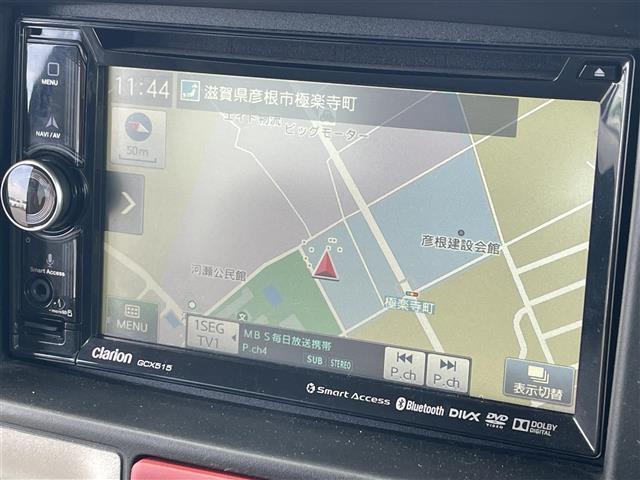 スクラムワゴン ＰＺターボ　社外メモリナビ　地デジＴＶ　ＣＤ　ＤＶＤ　ＡＭ　ＦＭ　衝突軽減　横滑り防止　片側電動ドア　ステアリングリモコン　シートヒーター　スマートキー　電格ミラー　ドアバイザー　ＨＩＤヘッドライト　オートライト（4枚目）