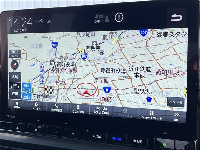 ステップワゴン ｅ：ＨＥＶスパーダ　純正メモリナビ　フルセグＴＶ　ＣＤ　ＤＶＤ　Ｂｌｕｅｔｏｏｔｈ　ＵＳＢ　バックカメラ　衝突軽減　誤発進抑制　車線逸脱　追従クルコン　両側電動ドア　電動バックドア　シートヒーター　フロアマット　ＥＴＣ（4枚目）