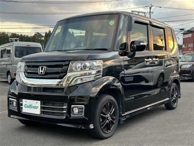 Ｎ－ＢＯＸカスタム Ｇ　ＳＳブラックスタイルパッケージ　あんしんパッケージ　純正ナビ　ＣＤ　ＤＶＤ　ＢＴ　フルセグ　バックカメラ　両側パワースライドドア　ＨＩＤオートライト　シートヒーター　純正１４インチアルミホイール　ステアリングスイッチ　スマートキー（34枚目）