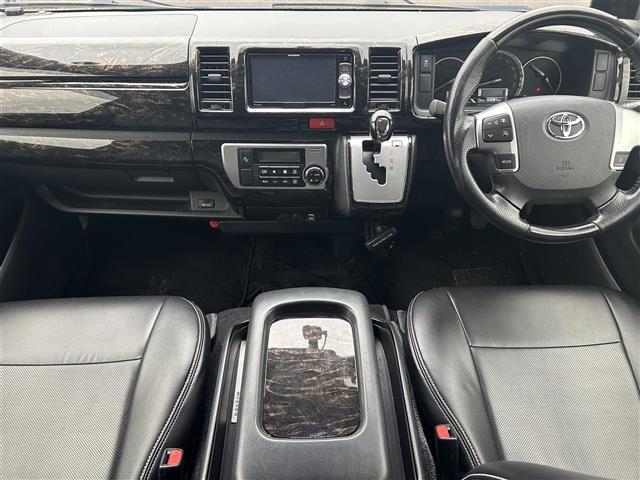 ハイエースバン トヨタセーフティセンス フリップダウンモニター 社外ナビ CD DVD BT フルセグ バックカメラ 両側パワースライドドア LEDオートライト ステアリングスイッチ アイドリングストップ ETC(17枚目)