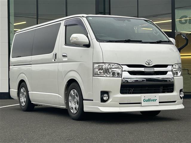 ハイエースバン トヨタセーフティセンス フリップダウンモニター 社外ナビ CD DVD BT フルセグ バックカメラ 両側パワースライドドア LEDオートライト ステアリングスイッチ アイドリングストップ ETC(28枚目)