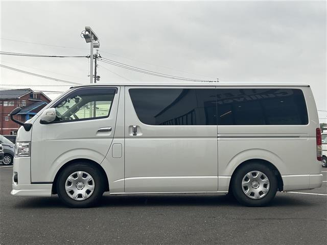 ハイエースバン トヨタセーフティセンス フリップダウンモニター 社外ナビ CD DVD BT フルセグ バックカメラ 両側パワースライドドア LEDオートライト ステアリングスイッチ アイドリングストップ ETC(33枚目)