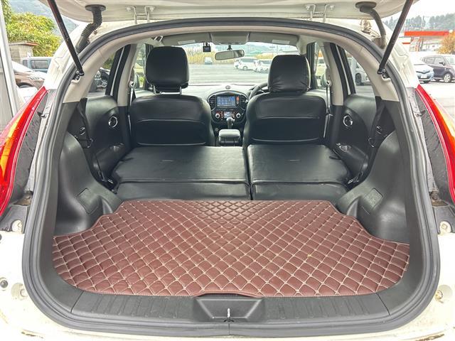 ジューク 15RX アーバンセレクション 純正ナビ CD DVD BT フルセグ バックカメラ オートライト 純正17インチアルミホイール ステアリングスイッチ アイドリングストップ スマートキー ETC ドライブレコーダー 純正フロアマット(33枚目)