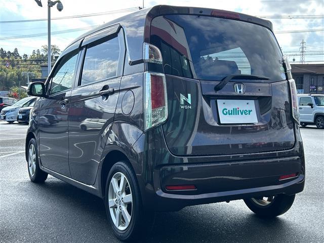 N-WGN G 社外ナビ CD DVD ワンセグ 純正14インチアルミホイール アイドリングストップ G-CON ECONモード リア3点式ロードリミッター付ELRシートベルト ヘッドライトレベライザー スマートキー(43枚目)