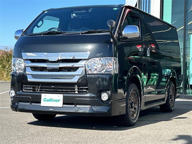 ハイエースバン スーパーGL ダーク プライムII 純正ナビCD DVD SD BT TV バックモニター 純正フリップダウンモニター 純正前方ドライブレコーダー 両側パワースライドドア トヨタセーフティセンス ベッドキット ロッドホルダー ETC(30枚目)