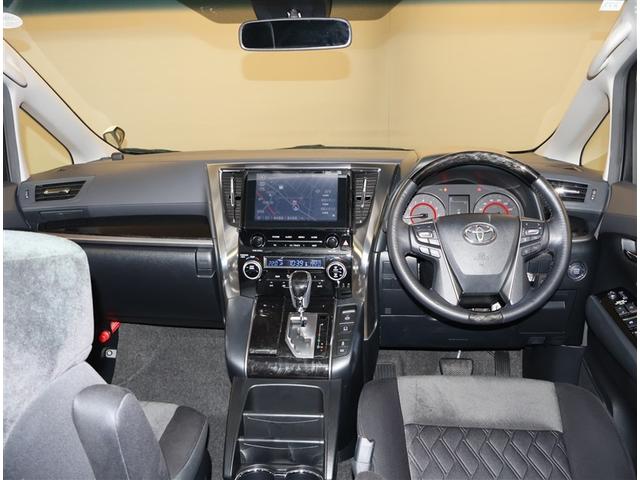 アルファード 2.5S 両側電動パワースライドドア サンル-フ 地上デジタル Wエアコン フルオートエアコン 盗難防止システム 横滑り防止 AW クルーズC ナビ&TV パワーステアリング メモリナビ 点検記録簿 エアバック(5枚目)