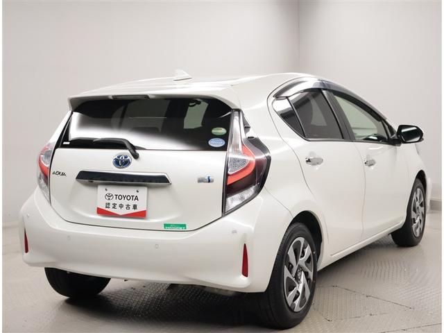 アクア Ｓスタイルブラック　記録簿あり　バックモニタ－　地デジフルセグ　ナビＴＶ　イモビライザー　ＬＥＤライト　スマートキープッシュスタート　ＥＴＣ付き　Ｗエアバッグ　キーフリ　メモリーナビゲーション　横滑り防止装置付き　ＡＢＳ（3枚目）