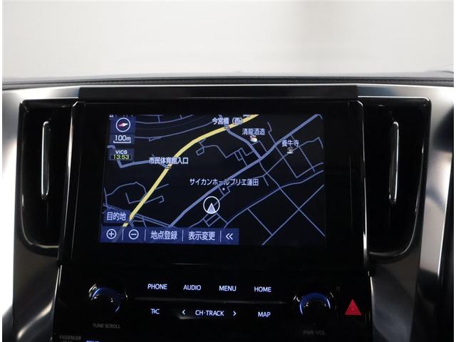 アルファード ２．５Ｓ　Ｃパッケージ　両電動ドア　Ｂモニタ　地デジ　定期点検記録簿　ＤＶＤ再生可能　パノラマルーフ　リアオートエアコン　ナビテレビ　横滑り防止　クルコン　セキュリティ　ＥＴＣ車載器　ＬＥＤヘッドライト　スマートキー　ＡＢＳ（8枚目）