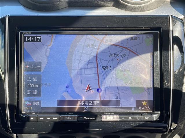 スイフト RS ディーラーオプション8インチメモリナビゲーション(AVIC-RLS901)フルセグ BT CD DVD SDレーダークルーズコントロールパドルシフトD/N席シートヒーター(12枚目)