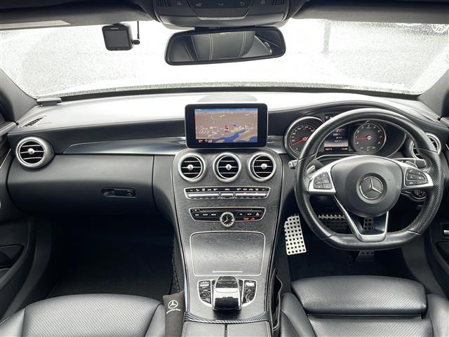 Cクラス C200アバンギャルド AMGライン メーカーナビゲーション フルセグ BT ブラインドスポットアシスト アテンションアシスト レーンキープアシスト ブルメスターサウンド レーダークルーズコントロール パドルシフト D席メモリシート(5枚目)