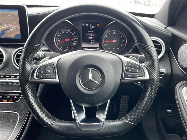 Cクラス C200アバンギャルド AMGライン メーカーナビゲーション フルセグ BT ブラインドスポットアシスト アテンションアシスト レーンキープアシスト ブルメスターサウンド レーダークルーズコントロール パドルシフト D席メモリシート(6枚目)