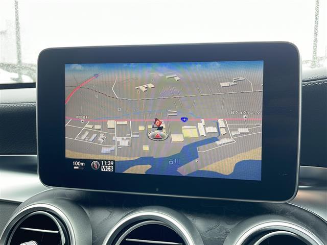 Cクラス C200アバンギャルド AMGライン メーカーナビゲーション フルセグ BT ブラインドスポットアシスト アテンションアシスト レーンキープアシスト ブルメスターサウンド レーダークルーズコントロール パドルシフト D席メモリシート(10枚目)