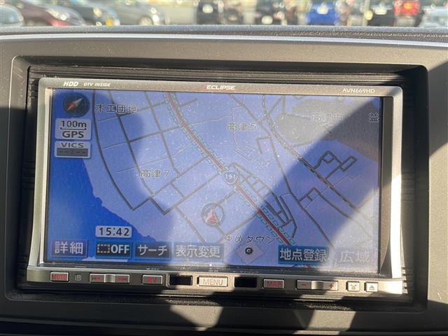 N-ONE G 社外7インチHDDナビゲーション(AVN669HD)BT CD DVDバックカメラECON純正フロアマットドアバイザー電動格納ミラーハロゲンライト(3枚目)