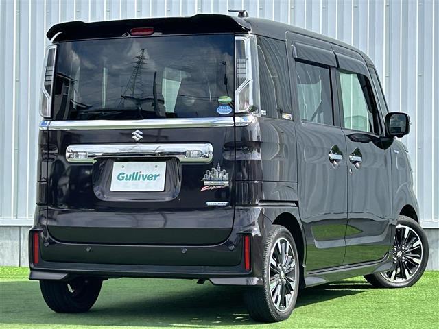 スペーシアカスタム ハイブリッドXS 禁煙車 ケンウッド7型ナビ スズキセーフティーセンス 両側電動ドア 運転席シートヒーター ハーフレザーシート HUD LEDヘッドライト 革巻きステア ステリモ ETC スマートキー プッシュスタート(11枚目)