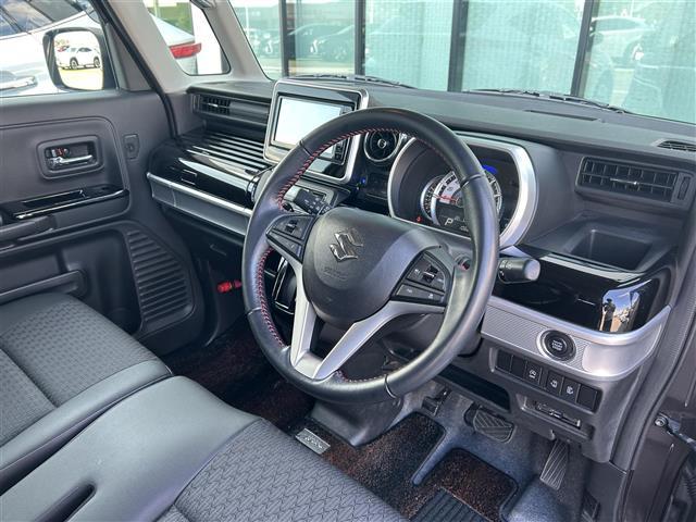 スペーシアカスタム ハイブリッドXS 禁煙車 ケンウッド7型ナビ スズキセーフティーセンス 両側電動ドア 運転席シートヒーター ハーフレザーシート HUD LEDヘッドライト 革巻きステア ステリモ ETC スマートキー プッシュスタート(21枚目)