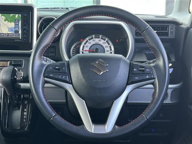 スペーシアカスタム ハイブリッドXS 禁煙車 ケンウッド7型ナビ スズキセーフティーセンス 両側電動ドア 運転席シートヒーター ハーフレザーシート HUD LEDヘッドライト 革巻きステア ステリモ ETC スマートキー プッシュスタート(26枚目)