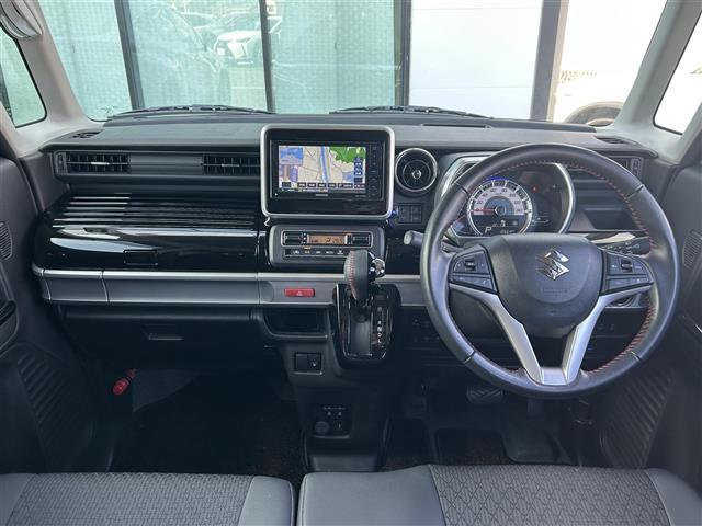 スペーシアカスタム ハイブリッドXS 禁煙車 ケンウッド7型ナビ スズキセーフティーセンス 両側電動ドア 運転席シートヒーター ハーフレザーシート HUD LEDヘッドライト 革巻きステア ステリモ ETC スマートキー プッシュスタート(42枚目)