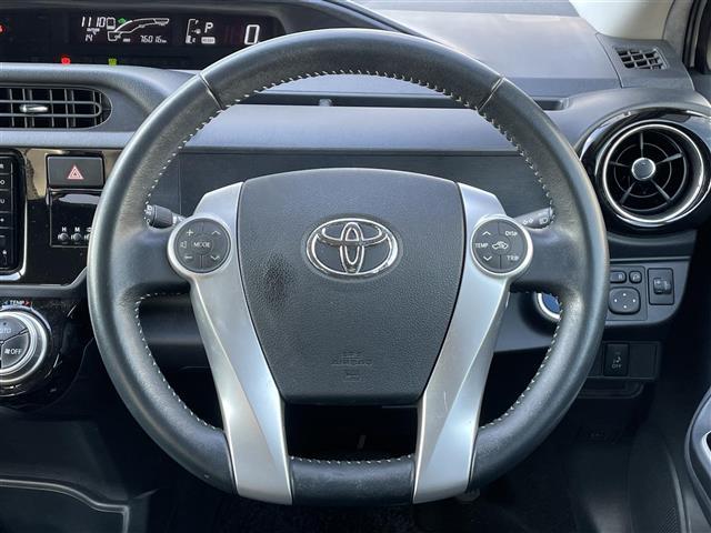 アクア Ｘ－アーバン　禁煙　純正７型ＳＤナビ　バックカメラ　純正１６インチアルミホイール　ビルトインＥＴＣ　純正ＬＥＤヘッドライト　前ドライブレコーダー　２トーンカラー　ハーフレザー　スマートキー　ステアリングスイッチ（7枚目）