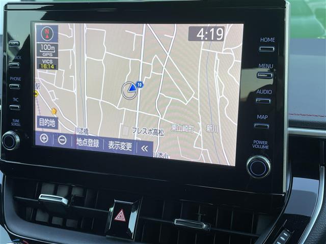 カローラスポーツ ハイブリッドＧ　Ｚ　禁煙車　純正８型ＤＡ　ナビ機能付き　バックカメラ　革巻きステアリング　ステアリングリモコン　レーダークルーズコントロール　ＬＥＤヘッドライト　ＬＥＤフォグライト　スマートキー　プッシュスタート　ＥＴＣ（2枚目）