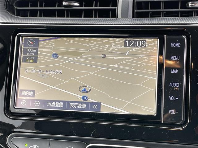 アクア Sスタイルブラック 禁煙車 ディーラー純正ナビ 全方位カメラ フルセグTV LEDオートヘッドライト シートヒーター プリクラッシュセーフティ レーンキープ ソナー ビルトインETC プッシュスタート スマートキー(2枚目)
