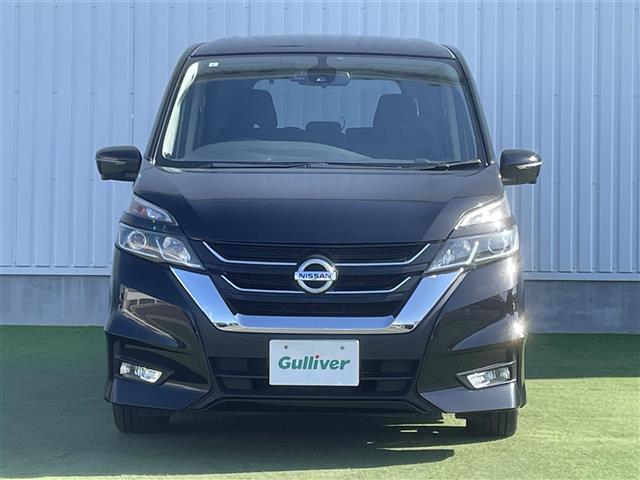 セレナ ハイウェイスター VセレクションII 禁煙 純正9型ナビ 後席モニター エマージェンシーブレーキ パーキングアシスト 踏み間違い衝突防止アシスト 車線逸脱警報 衝突安全ボディ サイドインパクトバー LEDヘッド 全方位カメラ ETC(32枚目)