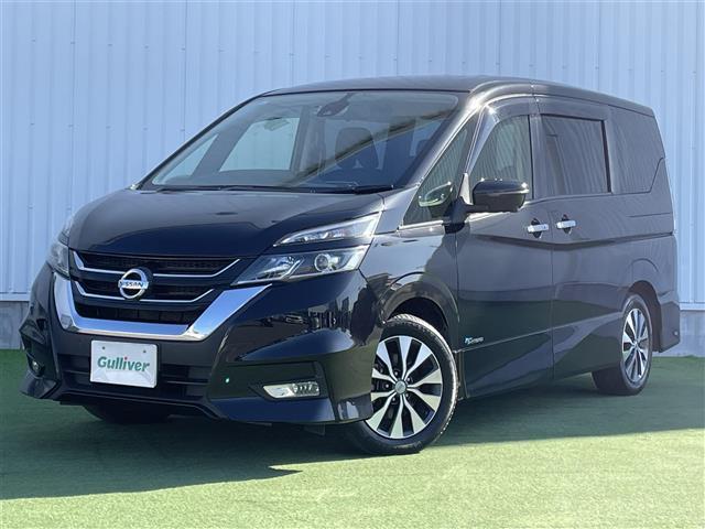 セレナ ハイウェイスター VセレクションII 禁煙 純正9型ナビ 後席モニター エマージェンシーブレーキ パーキングアシスト 踏み間違い衝突防止アシスト 車線逸脱警報 衝突安全ボディ サイドインパクトバー LEDヘッド 全方位カメラ ETC(33枚目)