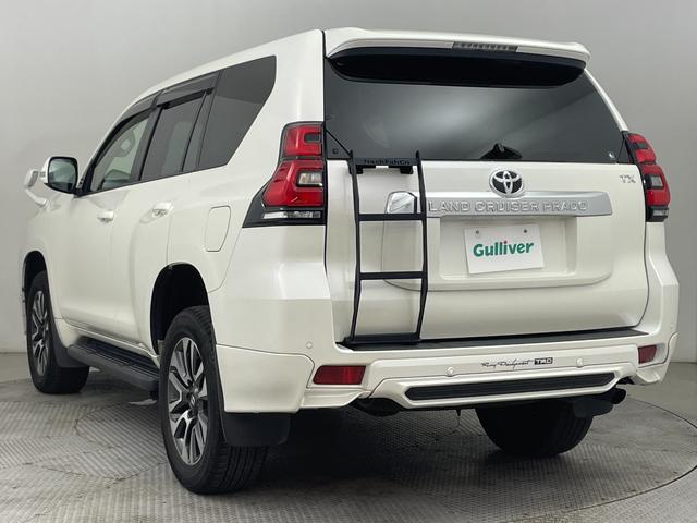 ランドクルーザープラド ＴＸ　Ｌパッケージ　ＴＲＤエアロ／ムーンルーフ／ＫＥＮＷＯＯＤフローディングナビ／バックカメラ／トヨタセーフティセンス／ベージュレザー／パワーシート／シートヒーター／エアシート／バグガード／リアラダー／純正ＡＷ／ＬＥＤ（22枚目）