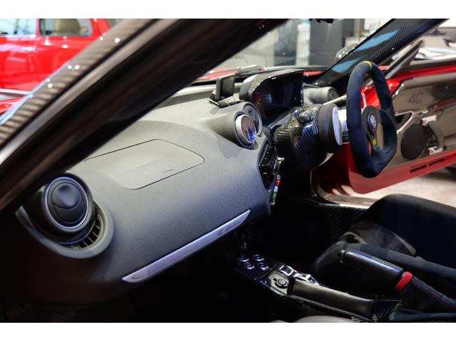 4C ベースグレード 社外ナビ 2オーナー車 アラゴスタ車高調 アドバンレーシング Genovaフロントバンパー 社外マフラー KOSHIカーボンドアパネル Kansaiシートベルトブラケット(19枚目)