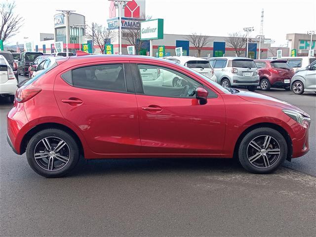 デミオ 13S 純正7インチナビ Bluetooth レーダー ドライブレコーダー スマートキー プッシュスタート ETC シートヒーター LEDヘッドライト オートライト コーナーセンサー 社外AW15インチ(15枚目)