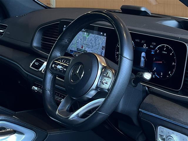 GLE GLE400d 4マチックスポーツ パノラミックスライディングルーフ レーダーセーフティPKG HUD Burmester MBUX全方位カメラ 黒革 エアシート シートヒーター パワーシート LEDライト 20インチAW ワンオーナー(5枚目)