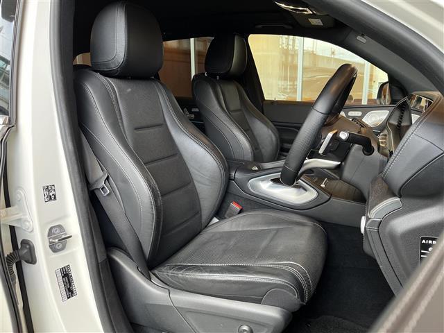 GLE GLE400d 4マチックスポーツ パノラミックスライディングルーフ レーダーセーフティPKG HUD Burmester MBUX全方位カメラ 黒革 エアシート シートヒーター パワーシート LEDライト 20インチAW ワンオーナー(7枚目)