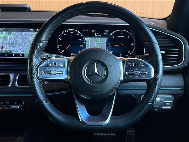 GLE GLE400d 4マチックスポーツ パノラミックスライディングルーフ レーダーセーフティPKG HUD Burmester MBUX全方位カメラ 黒革 エアシート シートヒーター パワーシート LEDライト 20インチAW ワンオーナー(29枚目)