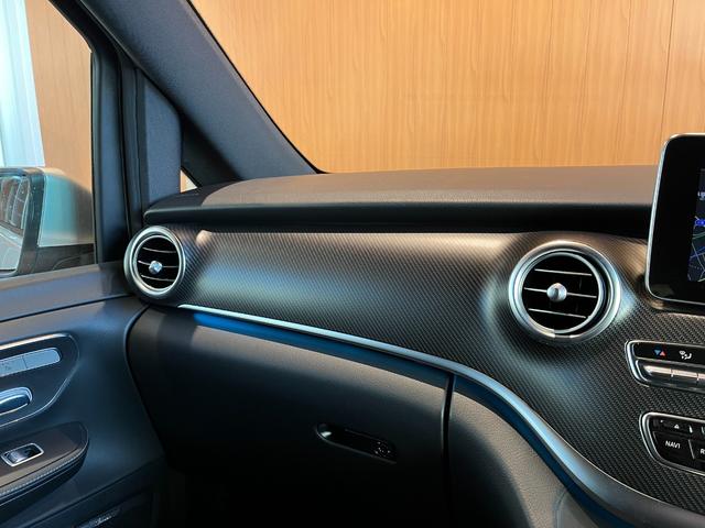 Vクラス V220d スポーツ ロング レーダーセーフティPKG パノラマサンルーフ Burmester 純正ナビ TV 全方位カメラ 黒革シートヒーター パワーシート LEDヘッドライト 両側パワースライドドア パワーバックドア ドラレコ(48枚目)