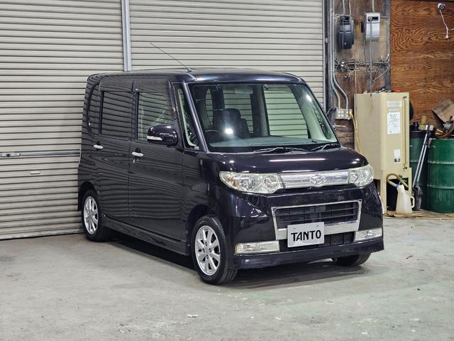 タント カスタムＸリミテッド　バックカメラ　地デジ　ＥＴＣ　スマートキー　電格ミラー　パワスラ　イルミ　ＯＨコンソール　ピラーレス　フルフラットシート　オートエアコン　ルームクリーニング済み　修復歴なし　タイミングチェーン（13枚目）