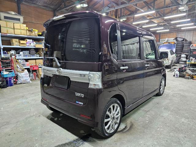 タント カスタムＲＳ　後期最終型　ターボ　エコアイドル　スマートキー　電格ミラー　パワスラ　イルミ　ＯＨコンソール　ピラーレス　フルフラットシート　ＣＤ　オートエアコン　修復歴なし　ルームクリーニング済　タイミングチェーン（15枚目）