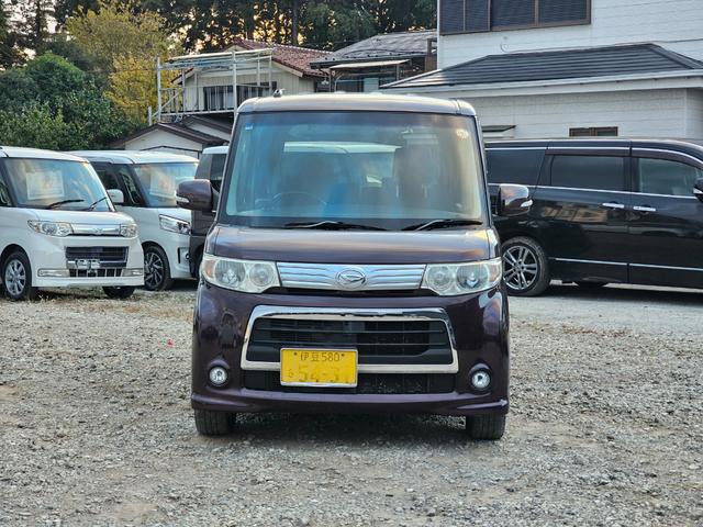 タント カスタムＲＳ　後期　ターボ　地デジ　パワスラ　スマートキー　電格ミラー　イルミ　ＯＨコンソール前後　ピラーレス　フルフラットシート　ＭＯＭＯステ　オートエアコン　修復歴なし　車検Ｒ９　３月まで（9枚目）