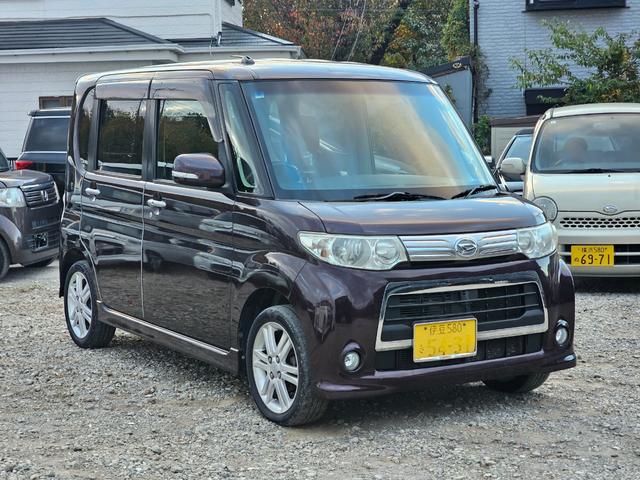 タント カスタムＲＳ　後期　ターボ　地デジ　パワスラ　スマートキー　電格ミラー　イルミ　ＯＨコンソール前後　ピラーレス　フルフラットシート　ＭＯＭＯステ　オートエアコン　修復歴なし　車検Ｒ９　３月まで（10枚目）